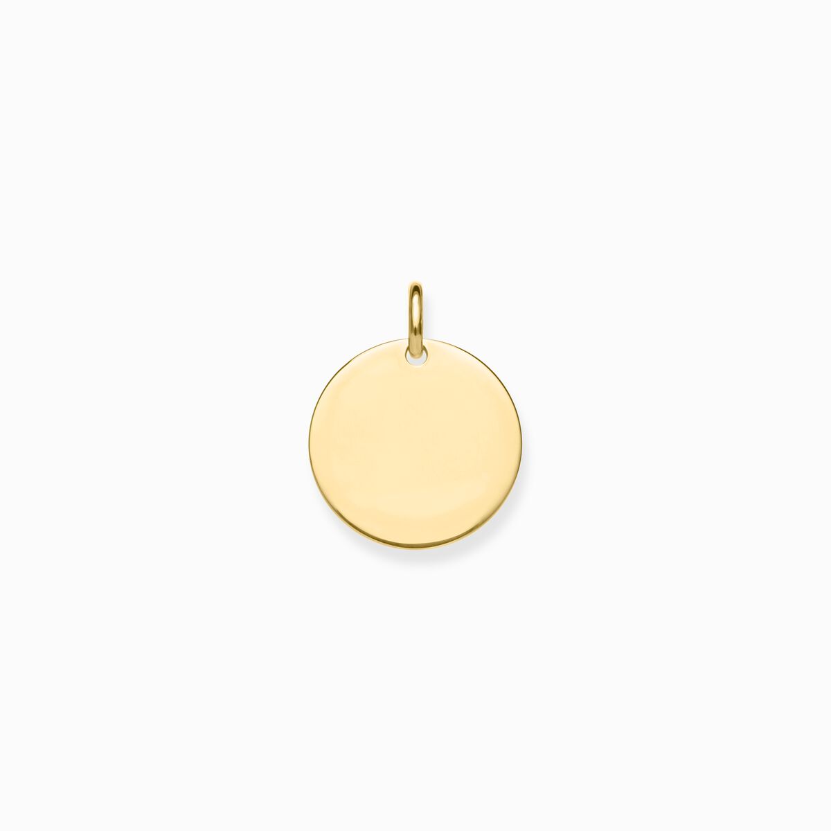 Pendant disc large gold
