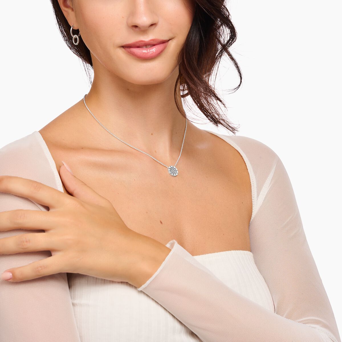 Necklace classic pavé