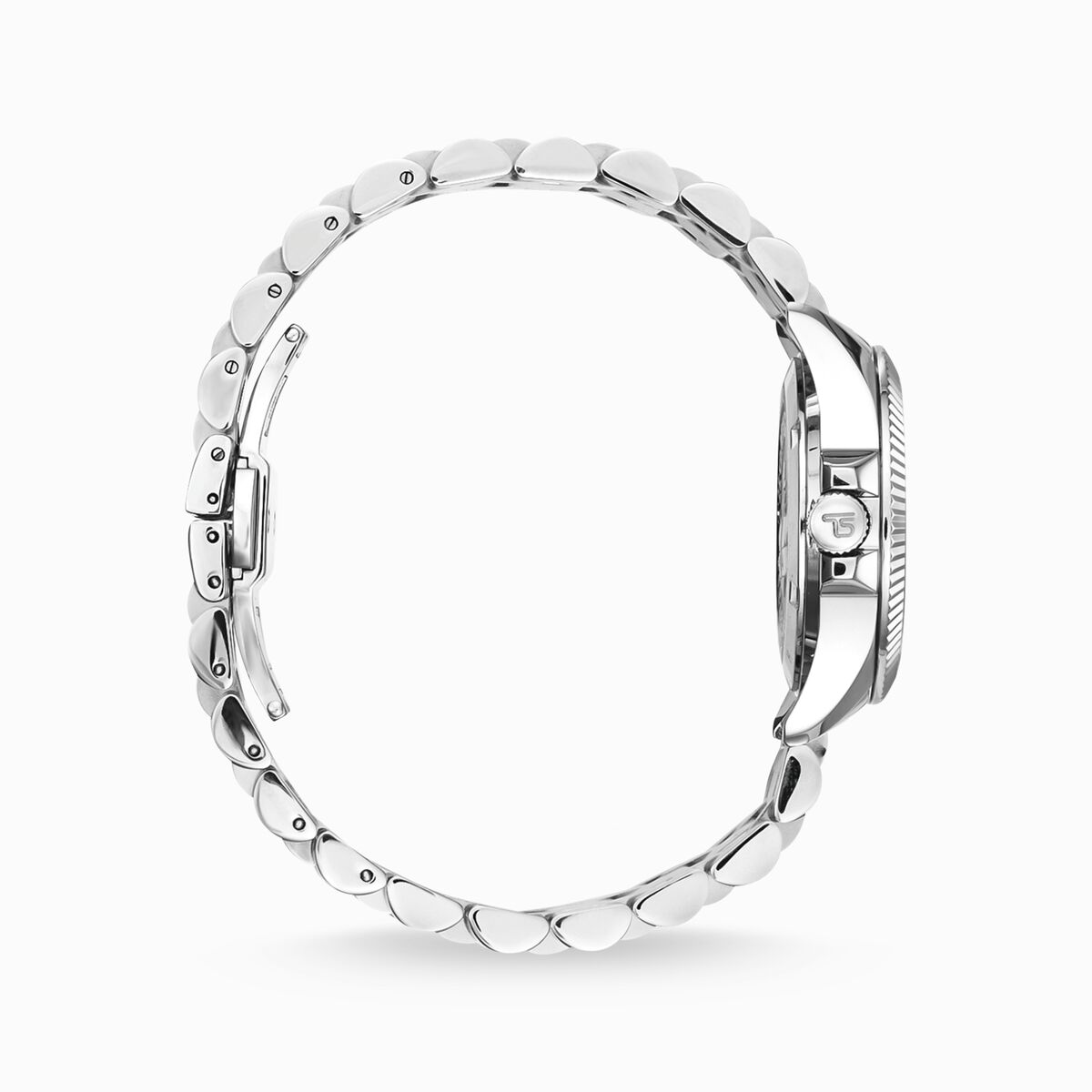 Watch for women Divine Rainbow with coloured stones silver-coloured