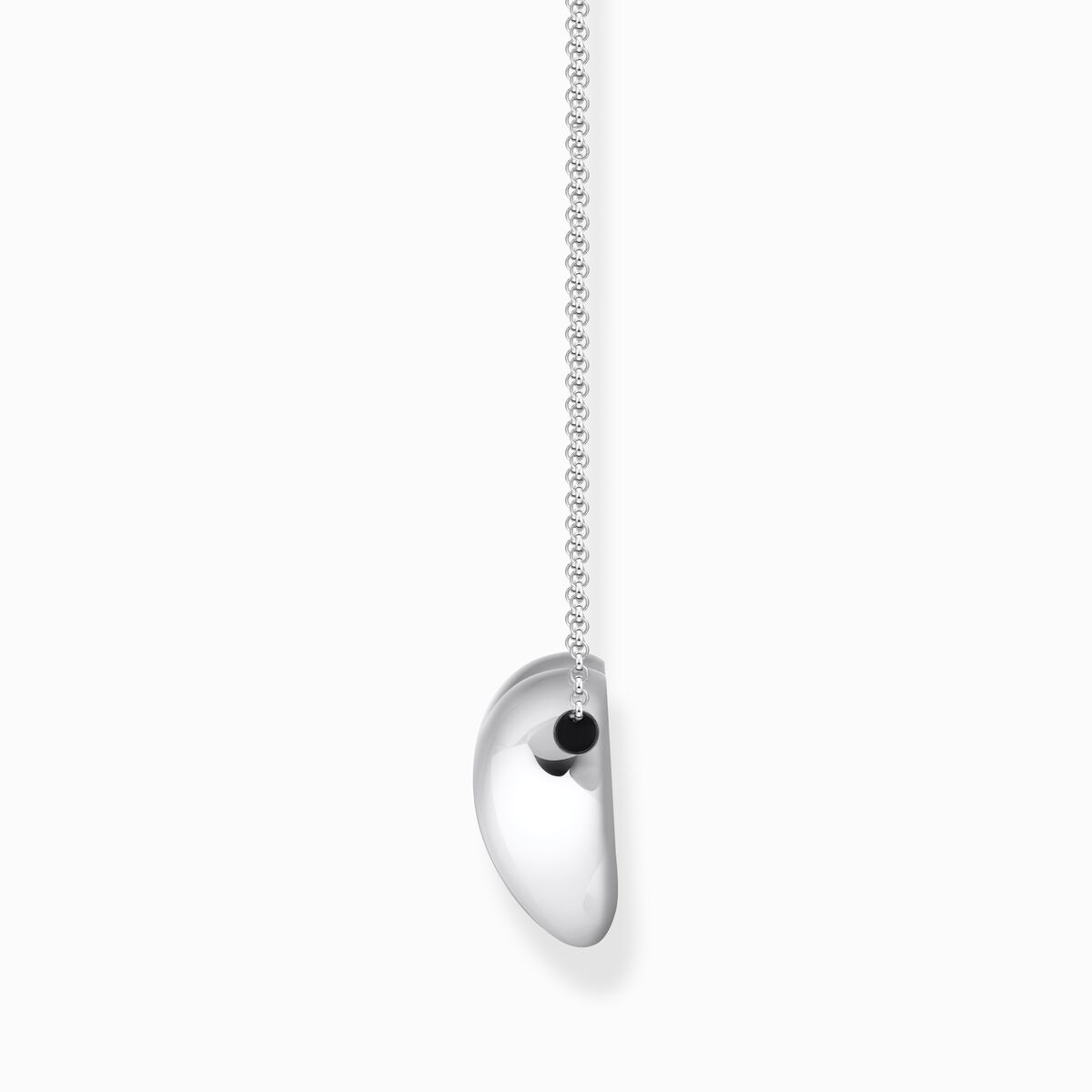 Silver necklace with heart pendant
