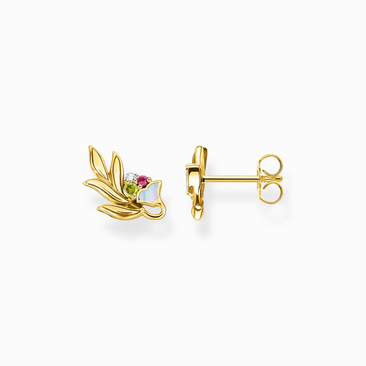 Ear studs flower gold