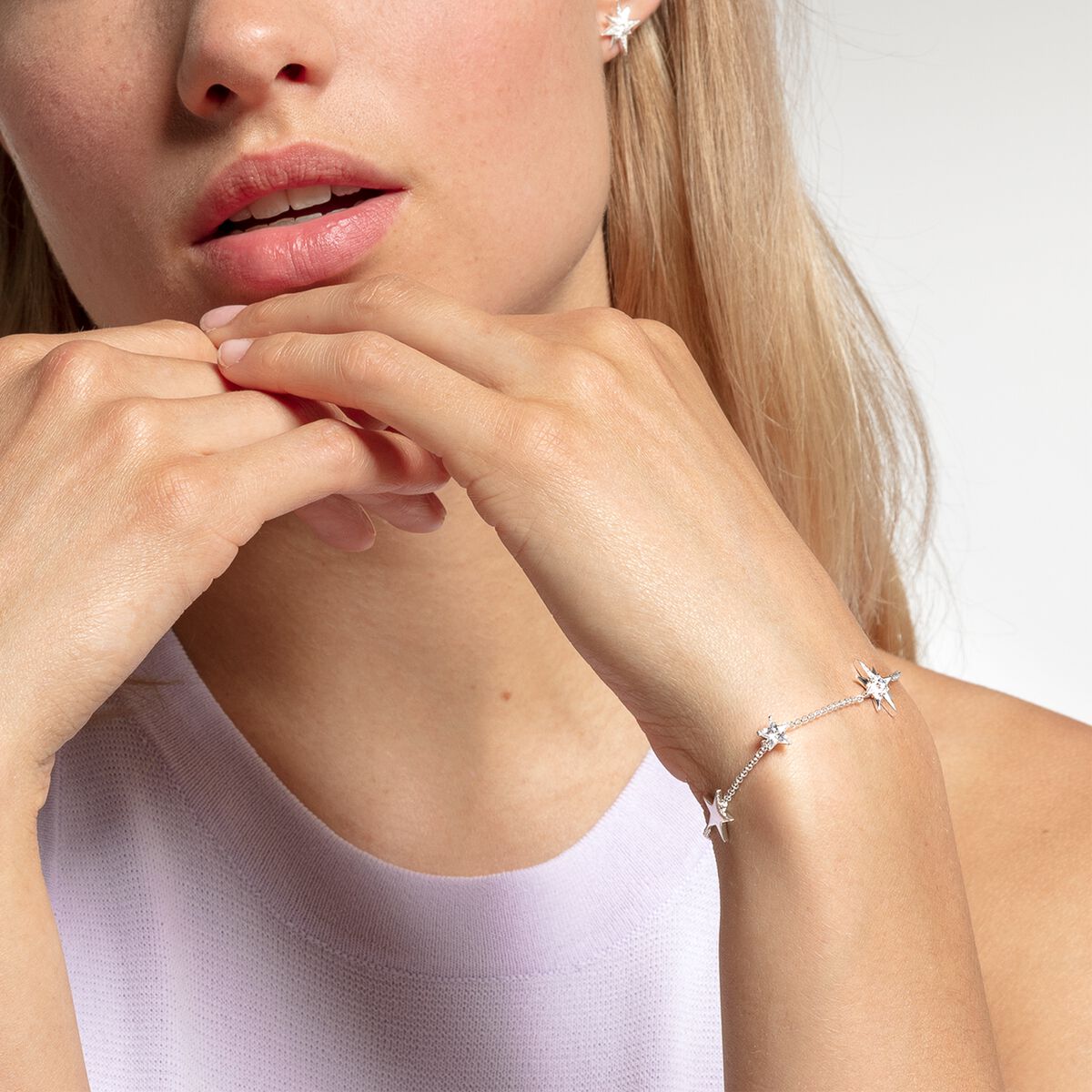 Bracelet stars silver