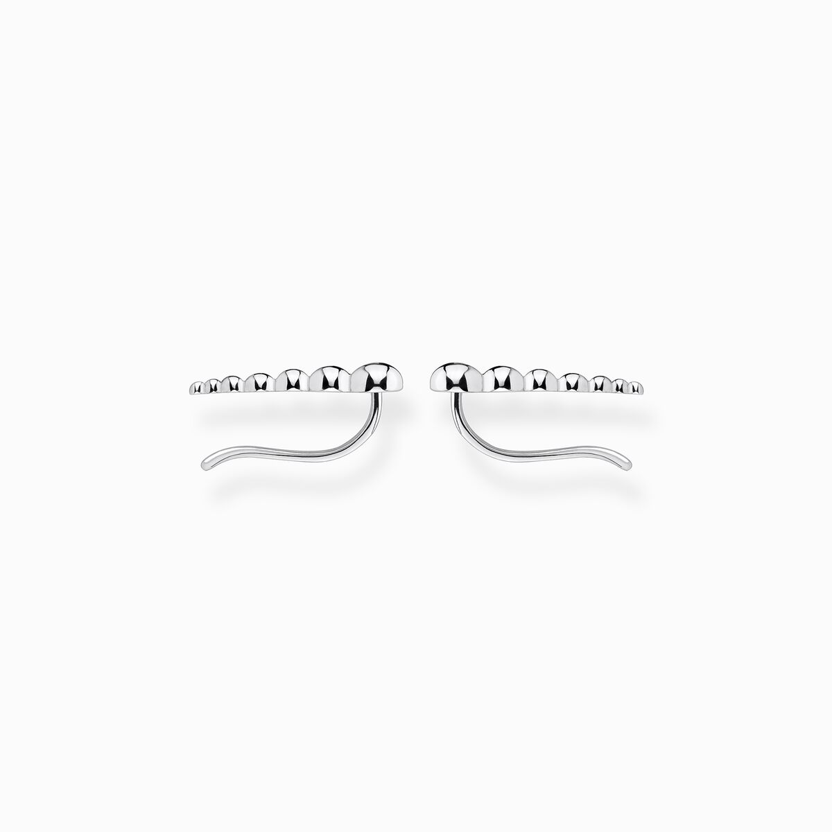 Ear climber dots silver