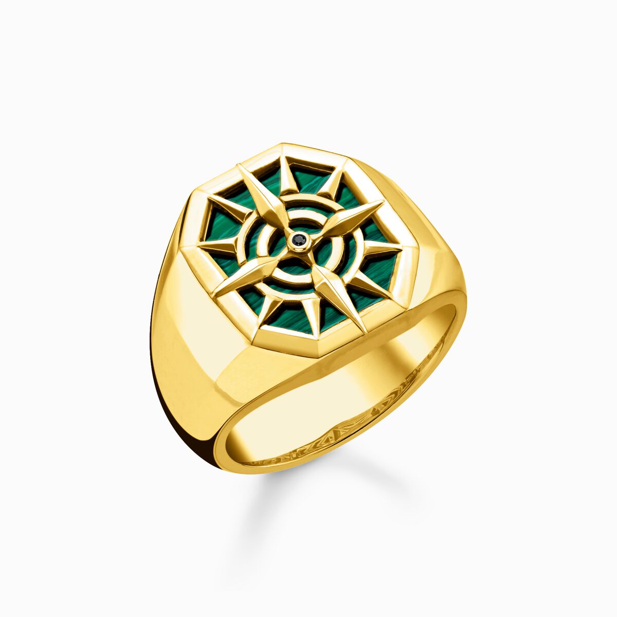 Ring compass green