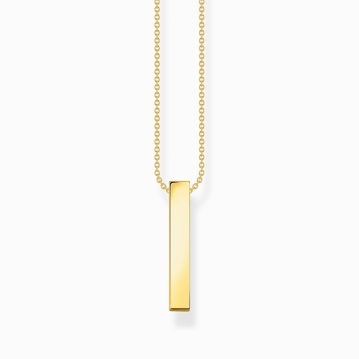 Necklace with white stones gold plated