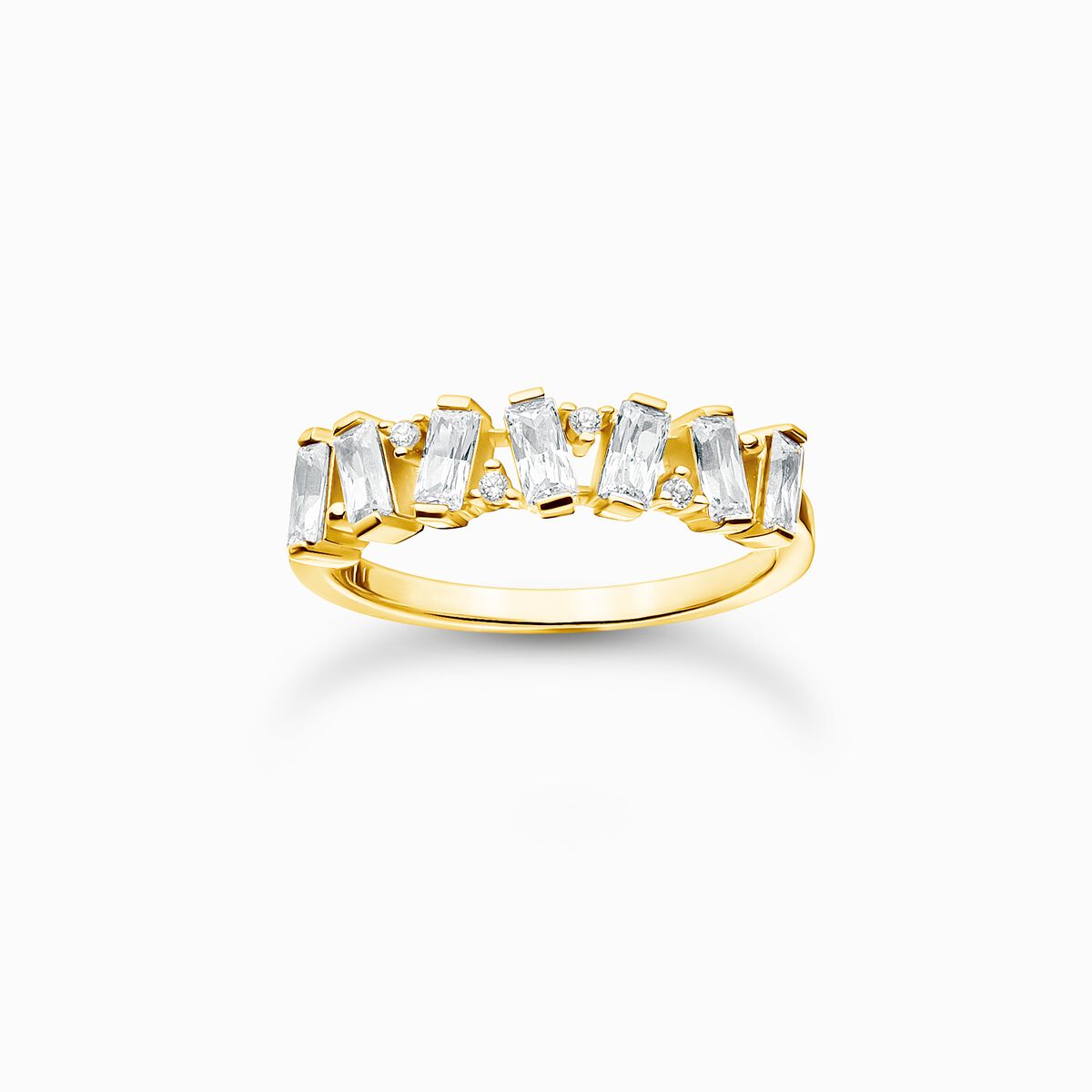 Ring white stones gold