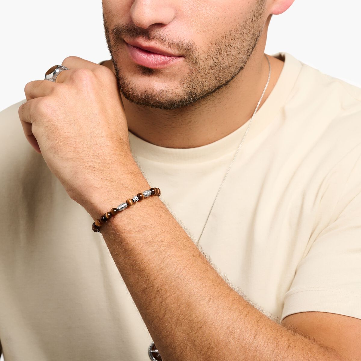 Bracelet brown skull