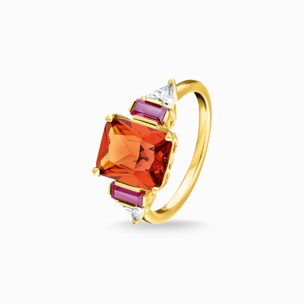 Ring colourful stones, gold