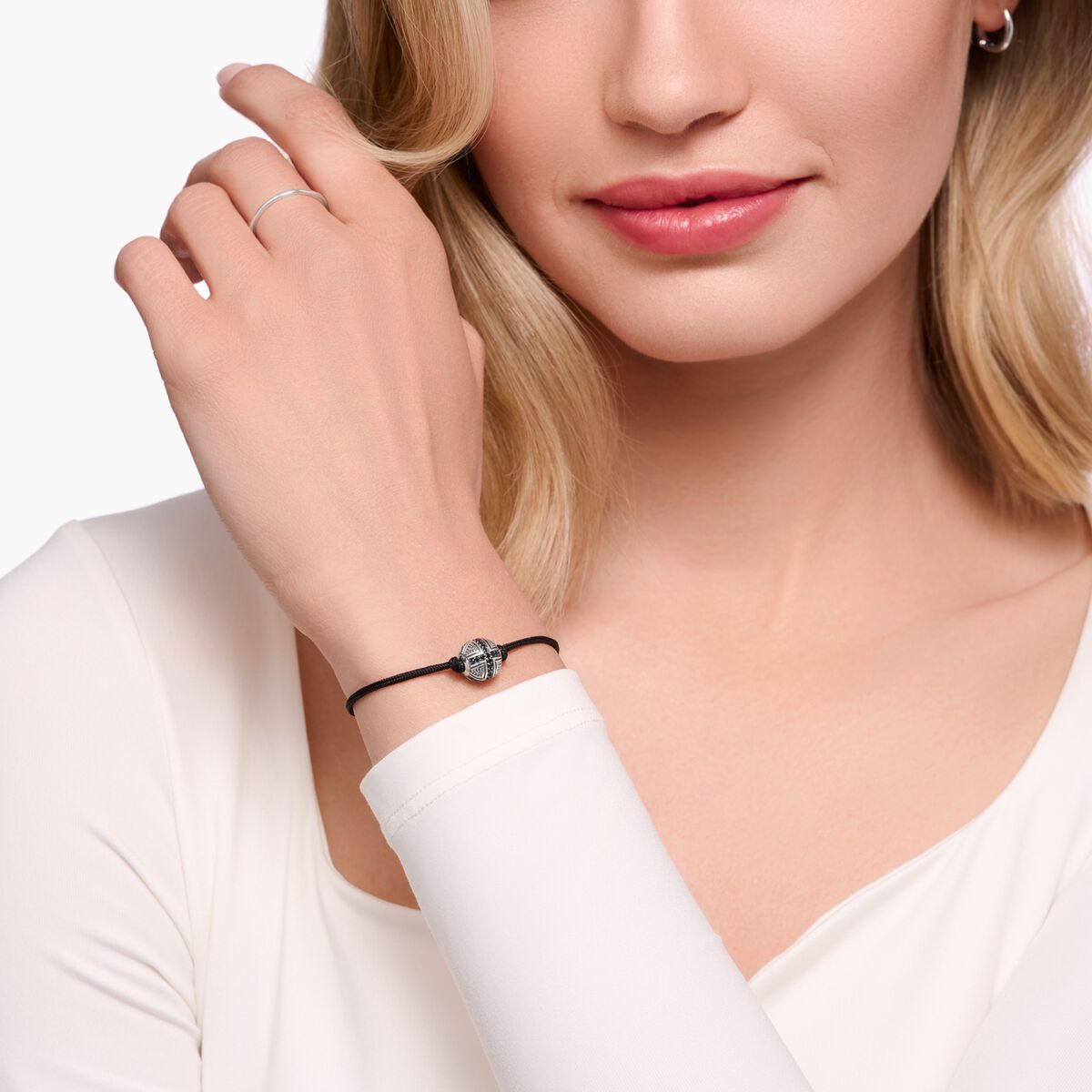 Bracelet Karma Secret with black cross Bead
