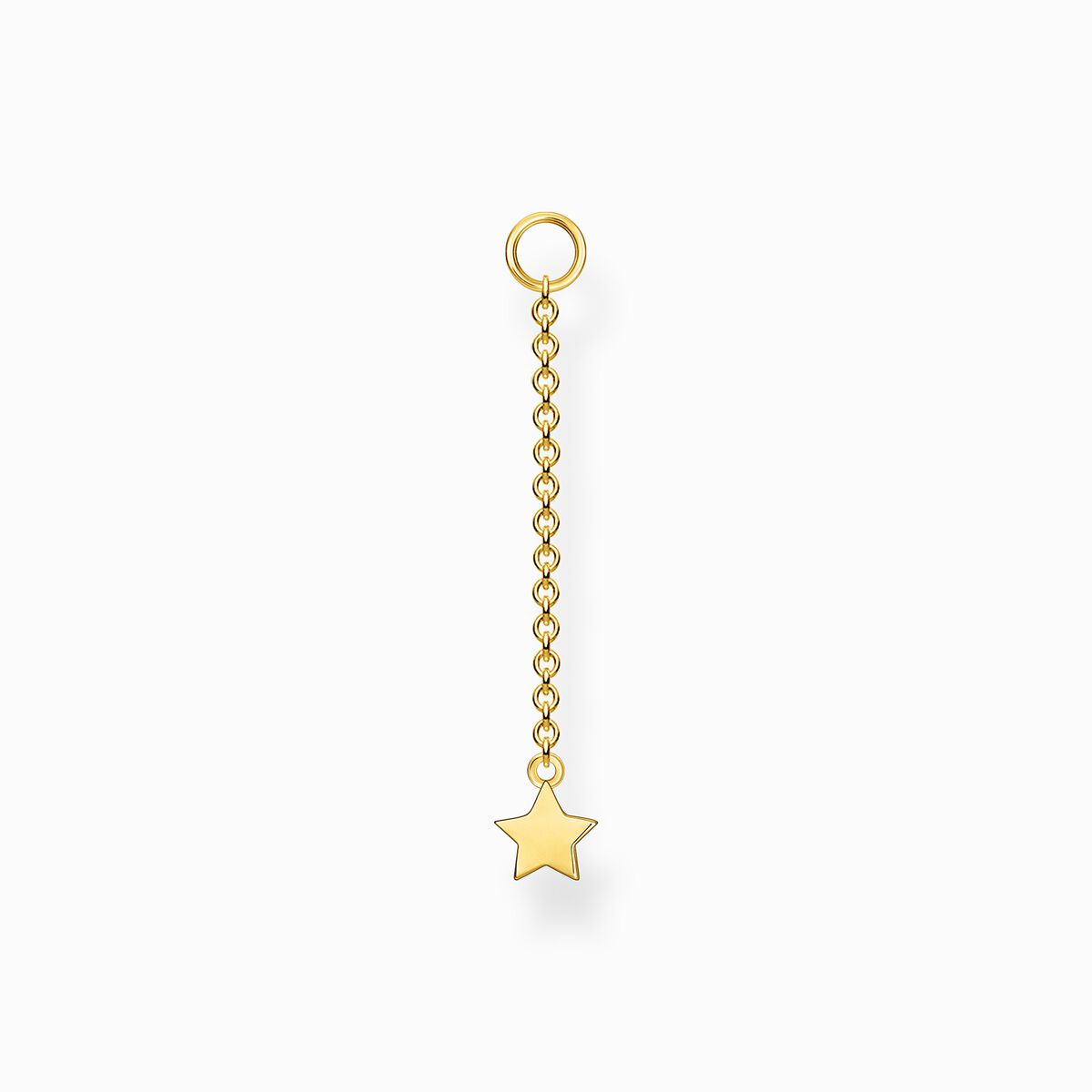Single ear pendant star gold