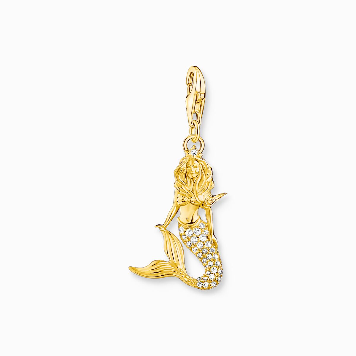 Charm pendant mermaid gold