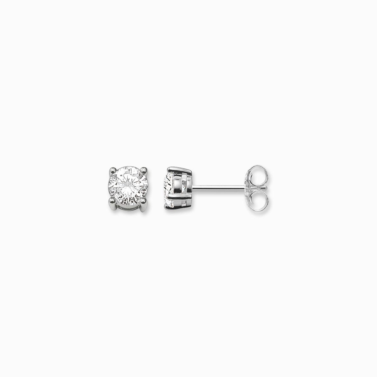 Ear studs white stone