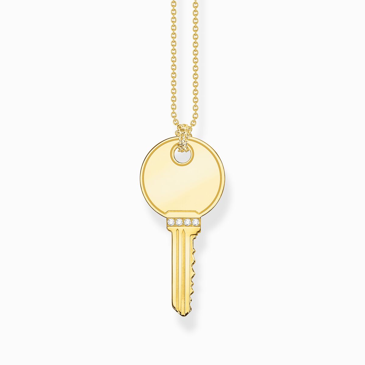 Necklace key gold