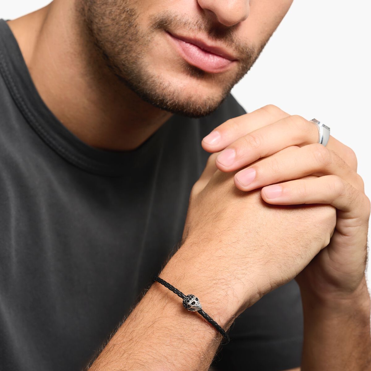 Bracelet skull silver