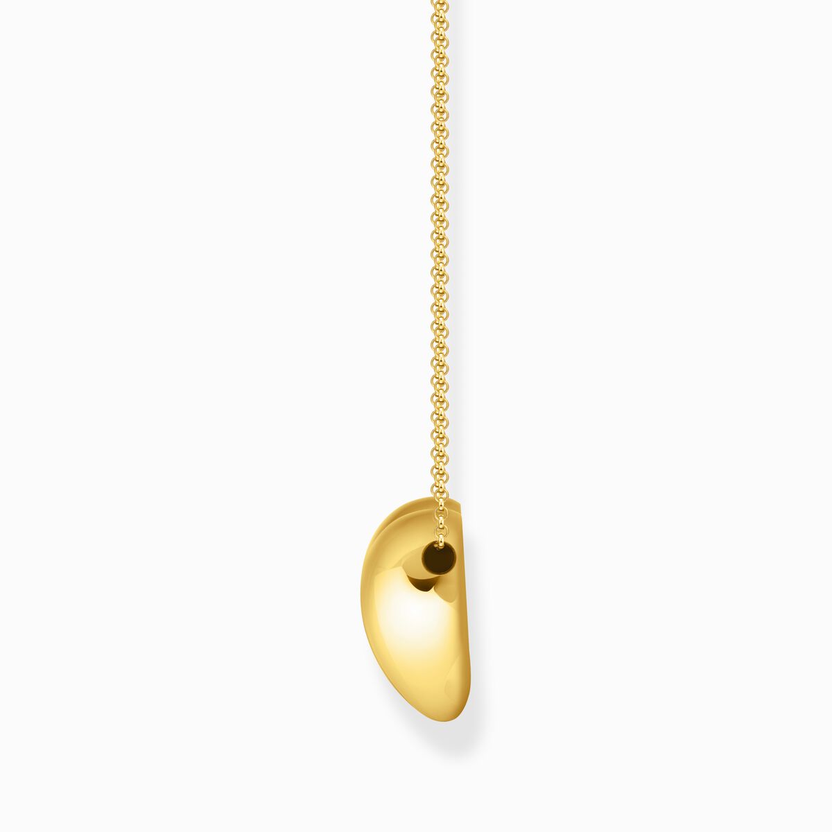 Gold-plated necklace with heart pendant