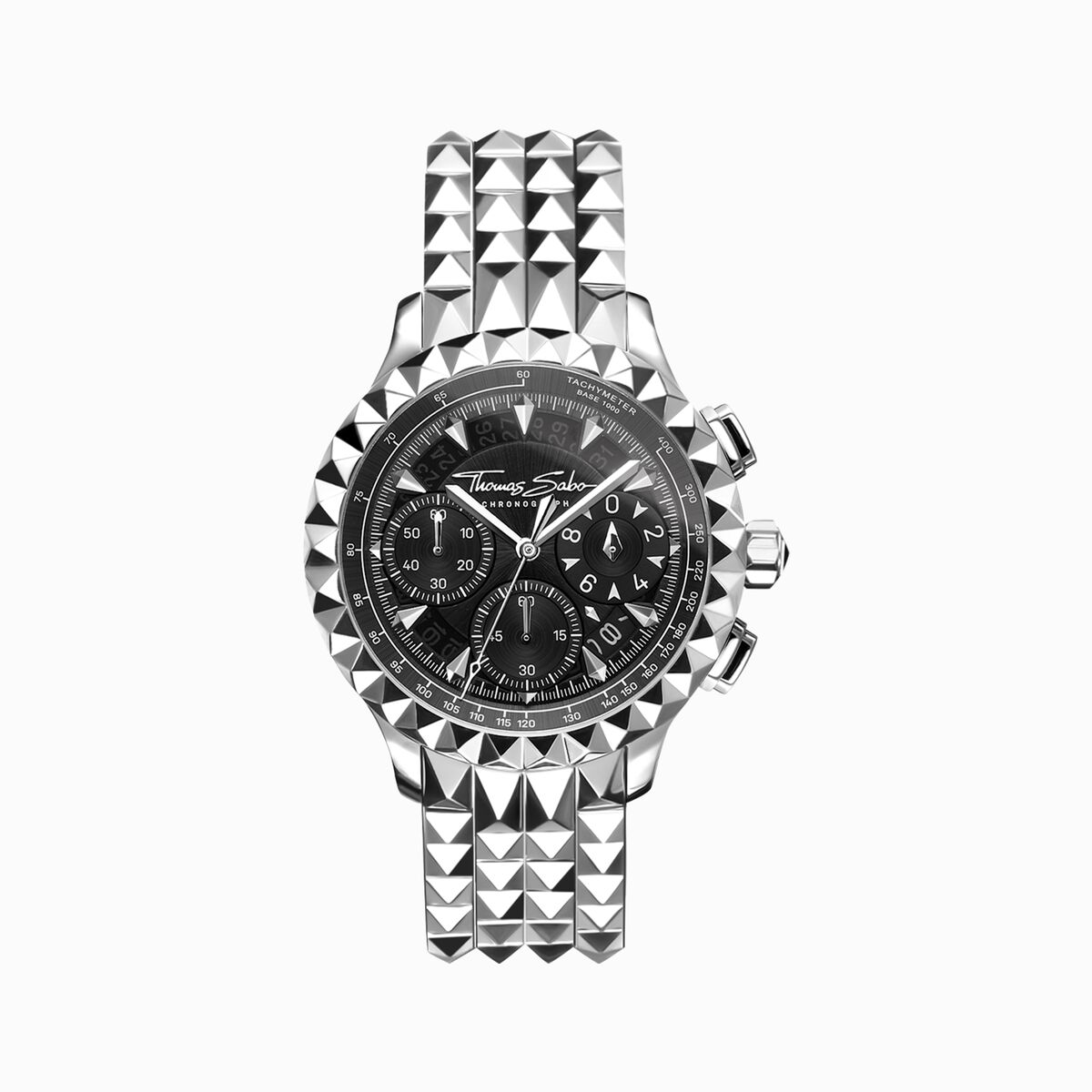 Men’s watch Rebel at Heart Chronograph silver black