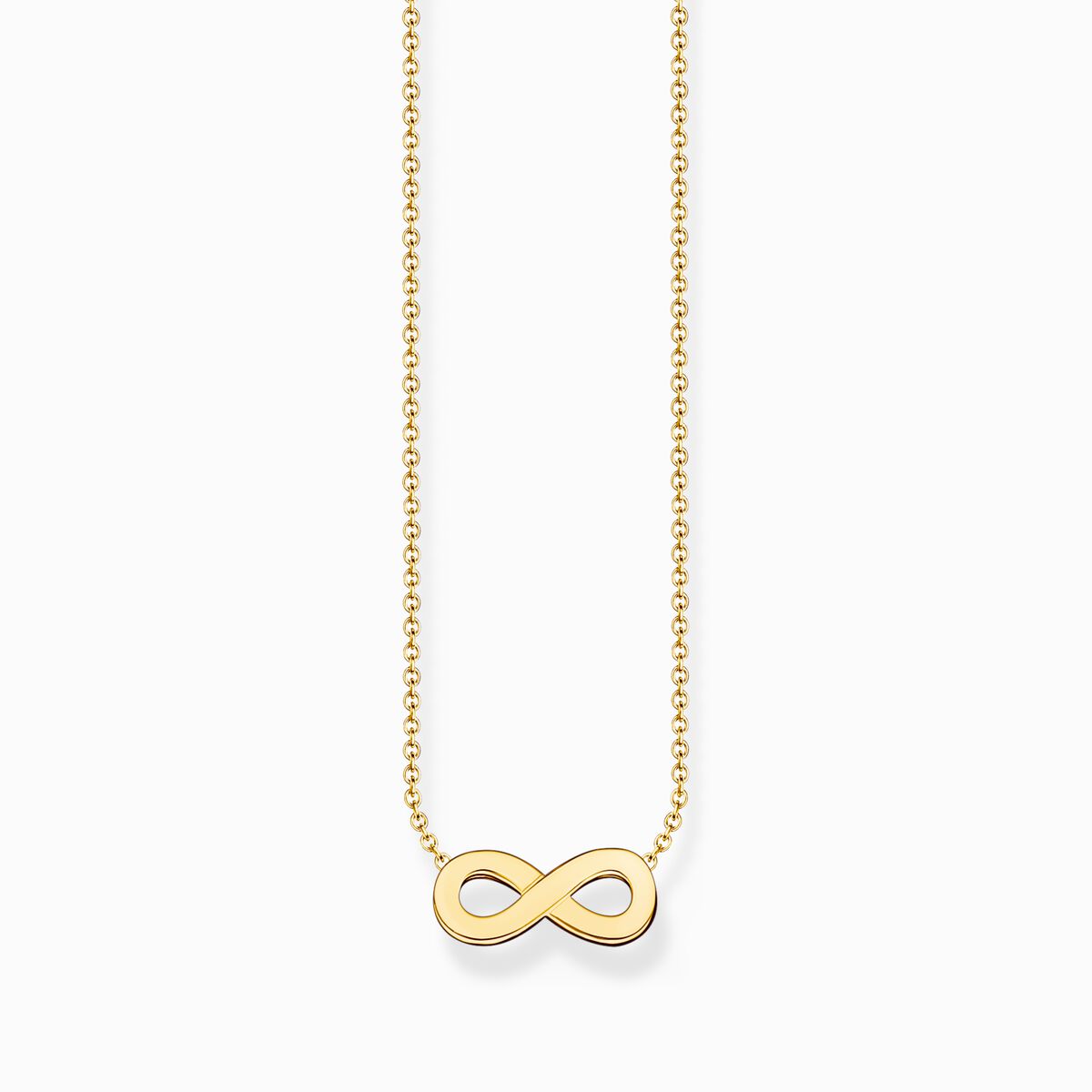 Gold-plated necklace with infinity pendant