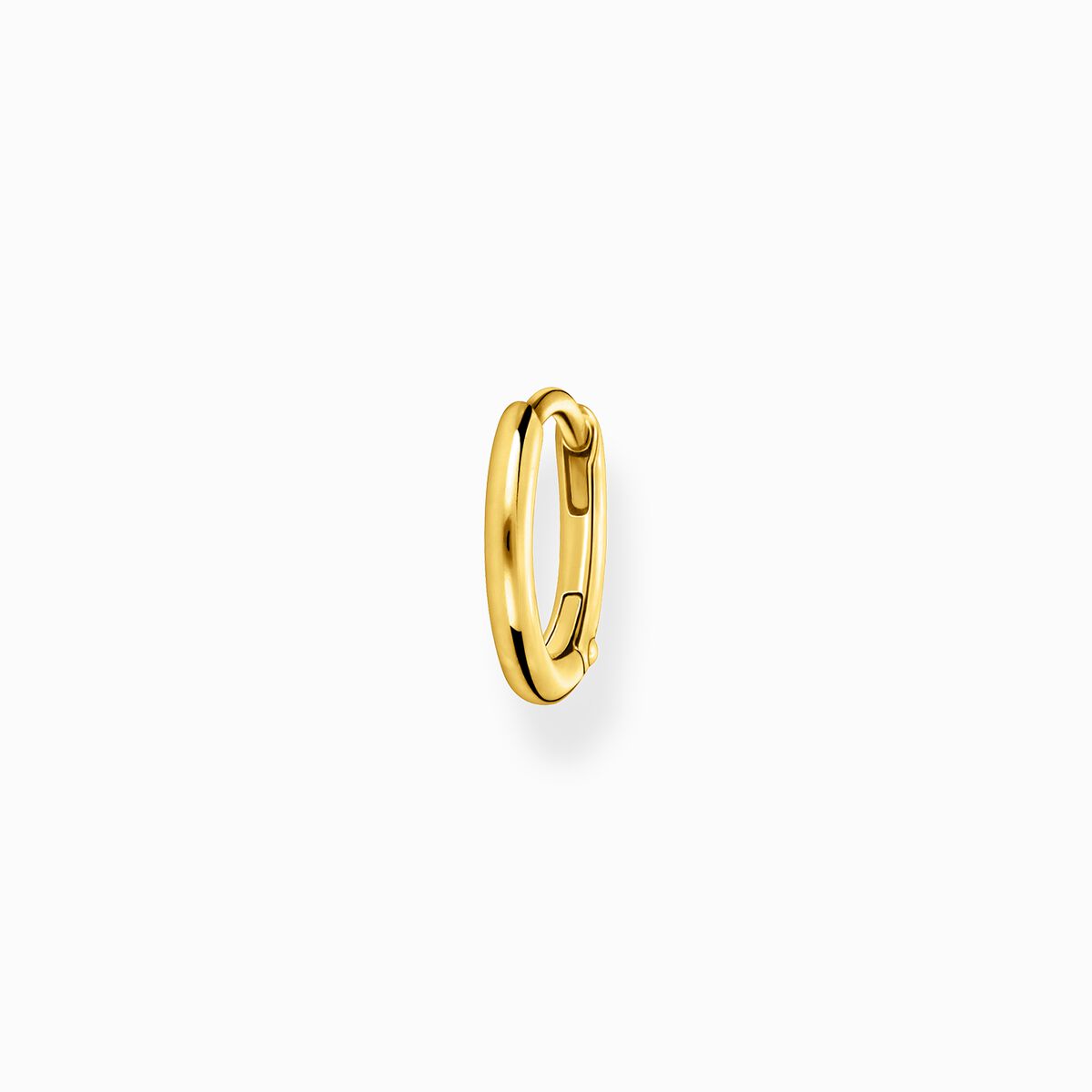 Single hoop earring classic gold