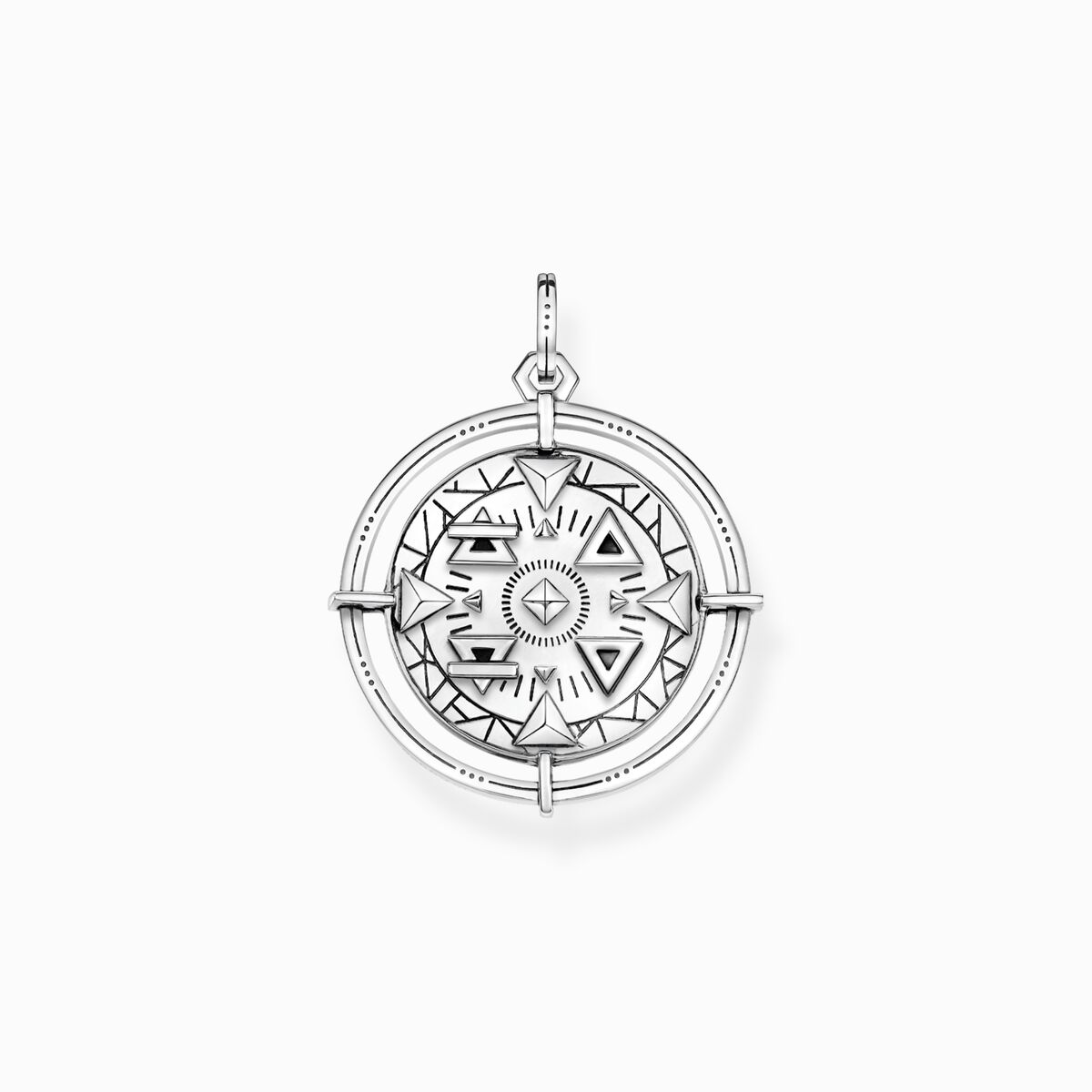 Pendant amulet elements of nature silver