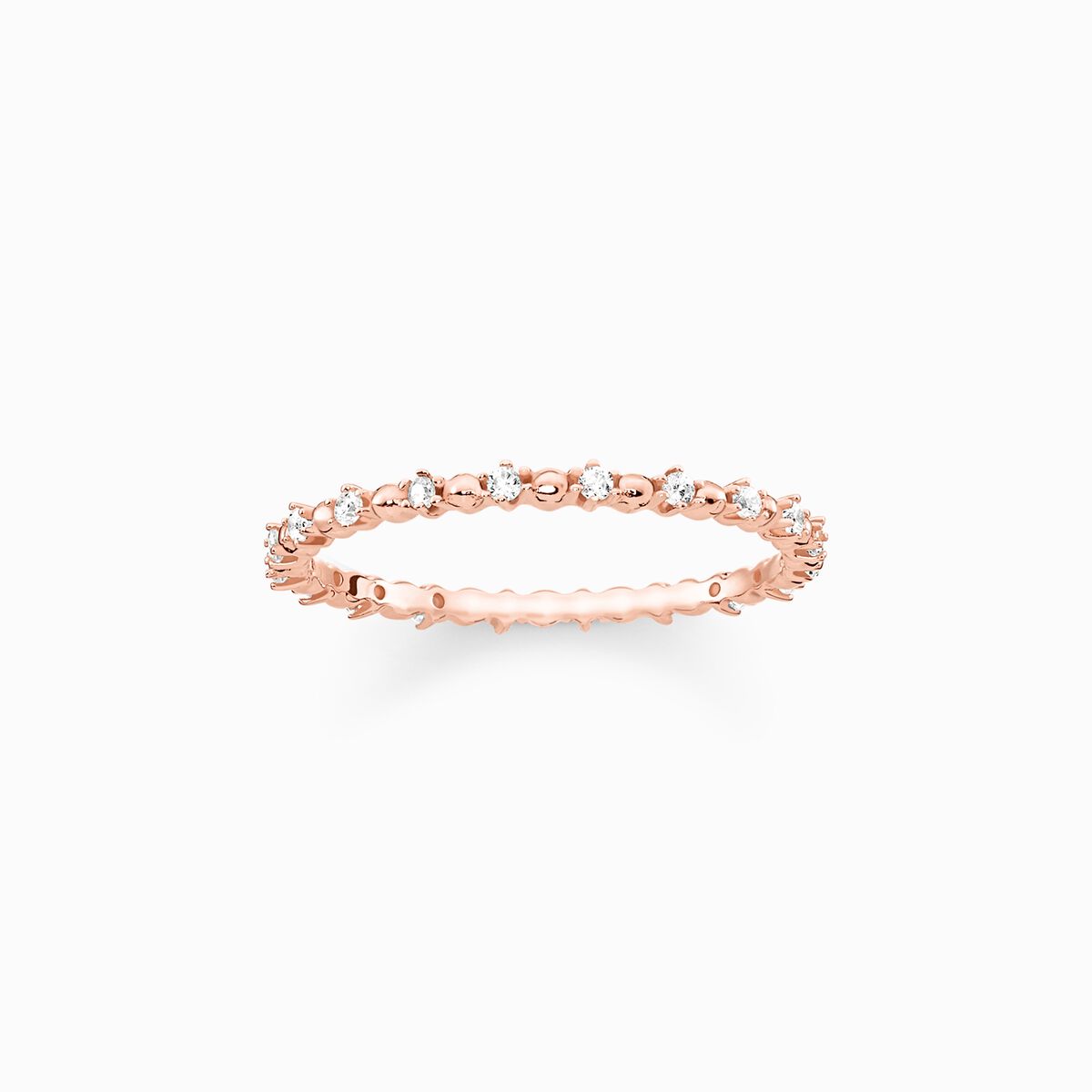 Ring dots with white stones