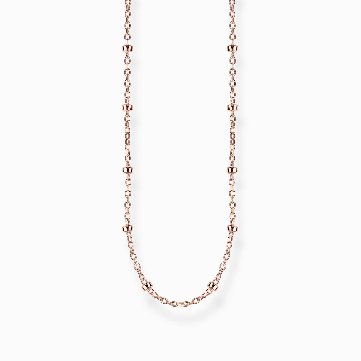 Round belcher chain rose gold Thickness 1.60 mm (0.06 Inch)