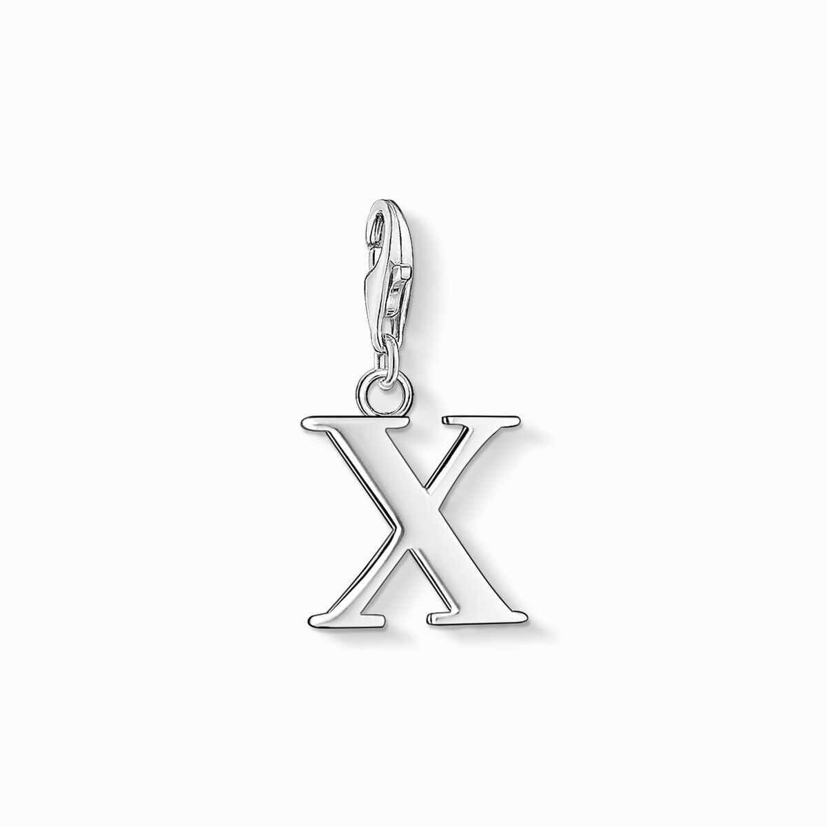 Charm pendant letter x