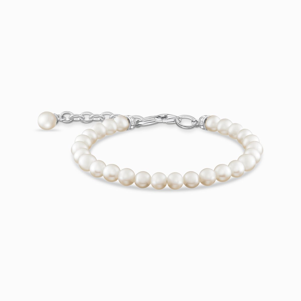 Bracelet pearls silver