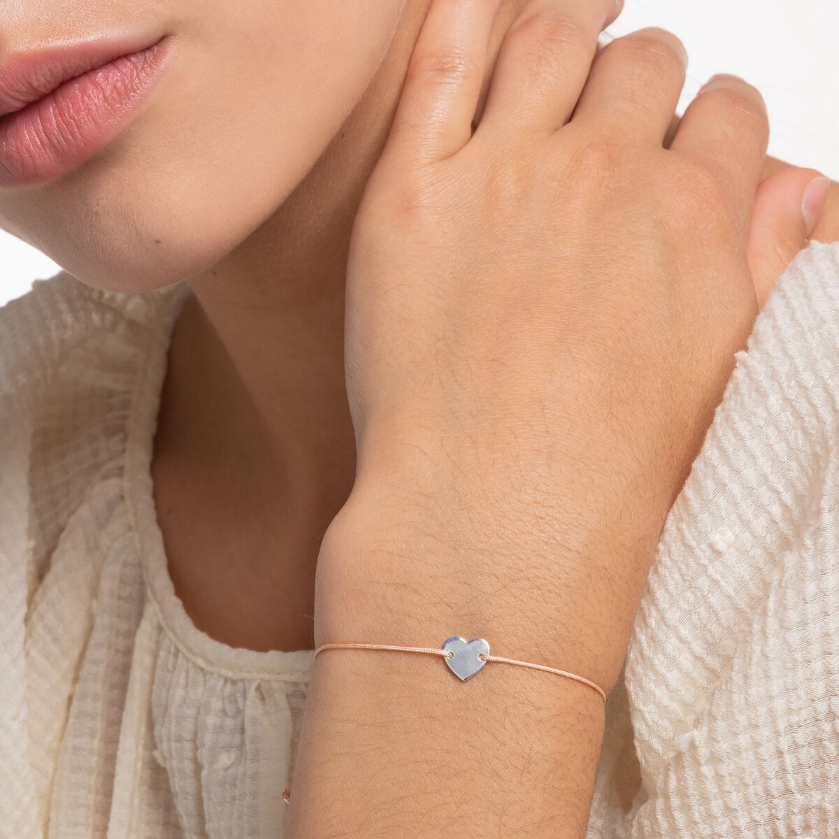 Bracelet heart silver