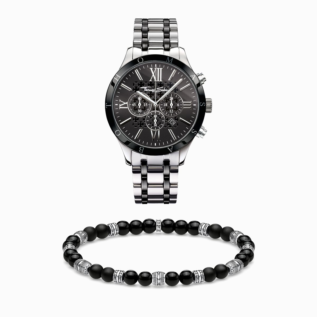 Jewellery set Rebel Talisman black and silver