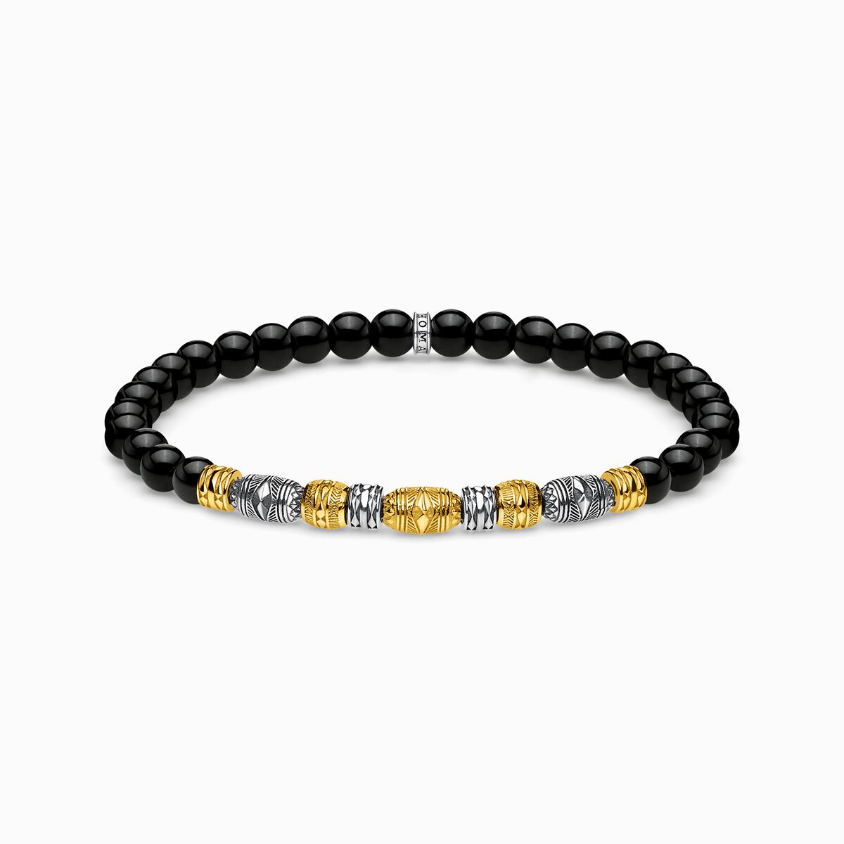 Bracelet two-tone lucky Charm, black