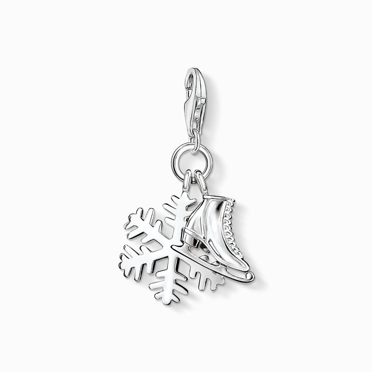Charm pendant ice skate snow