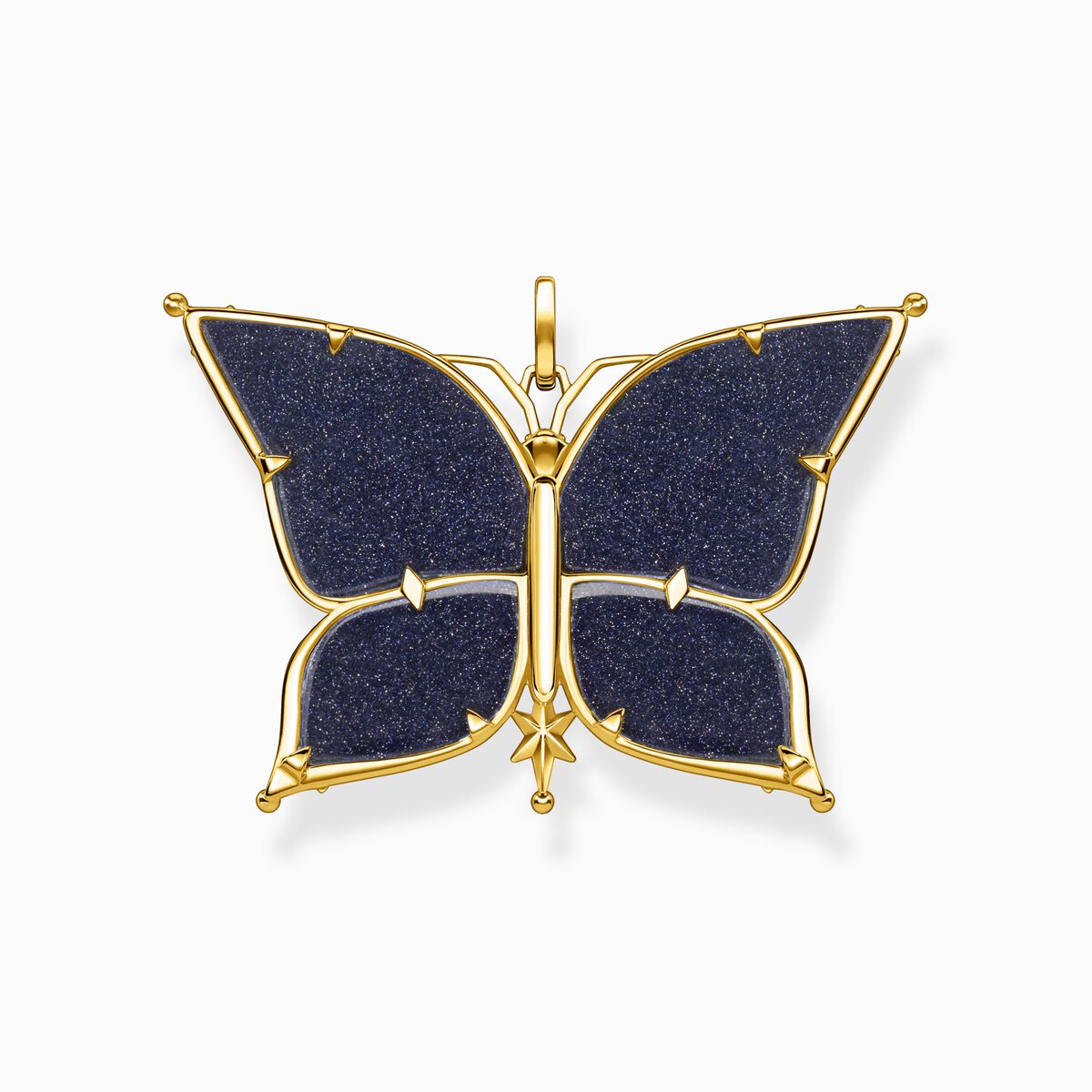 Pendant butterfly star & moon gold