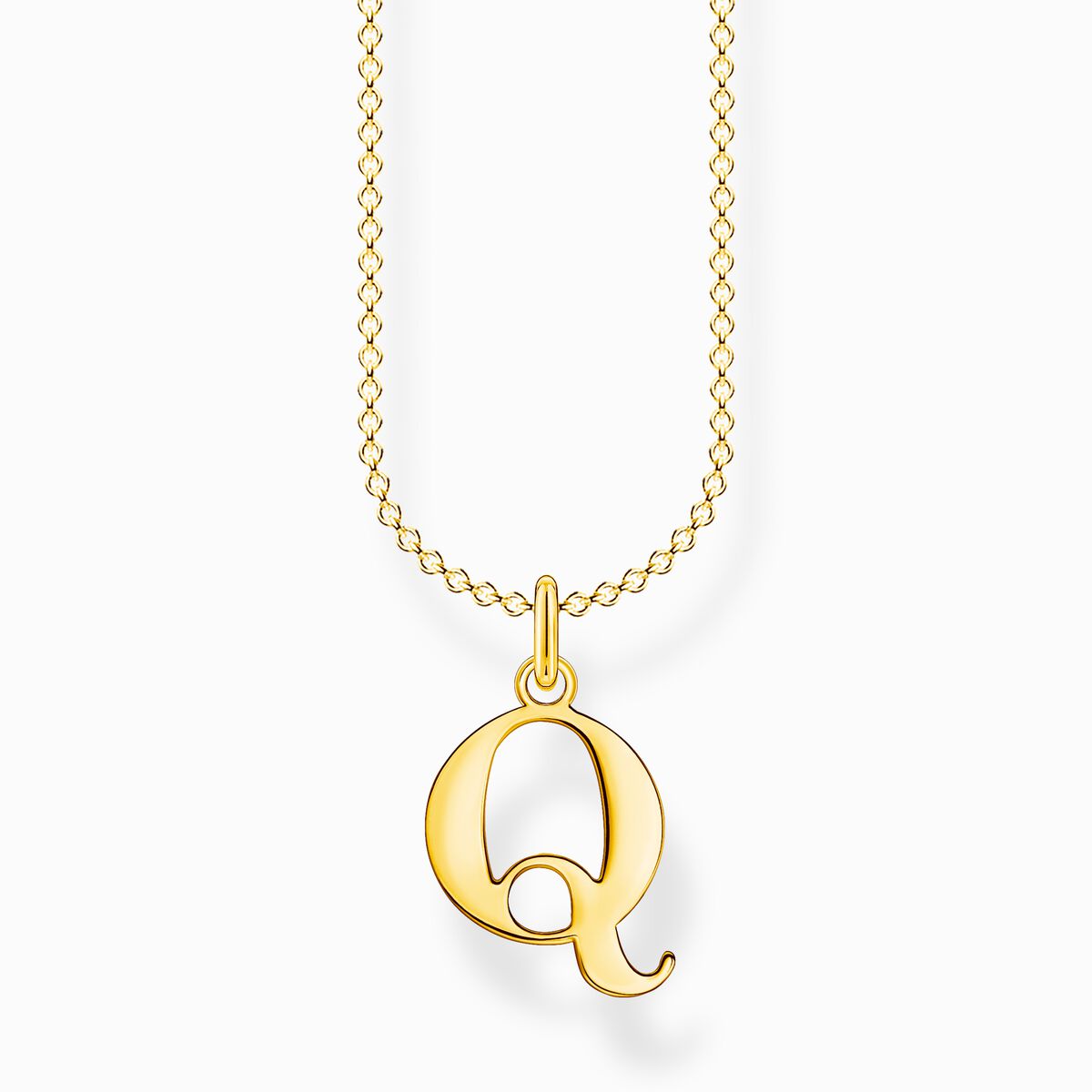 Necklace letter q gold