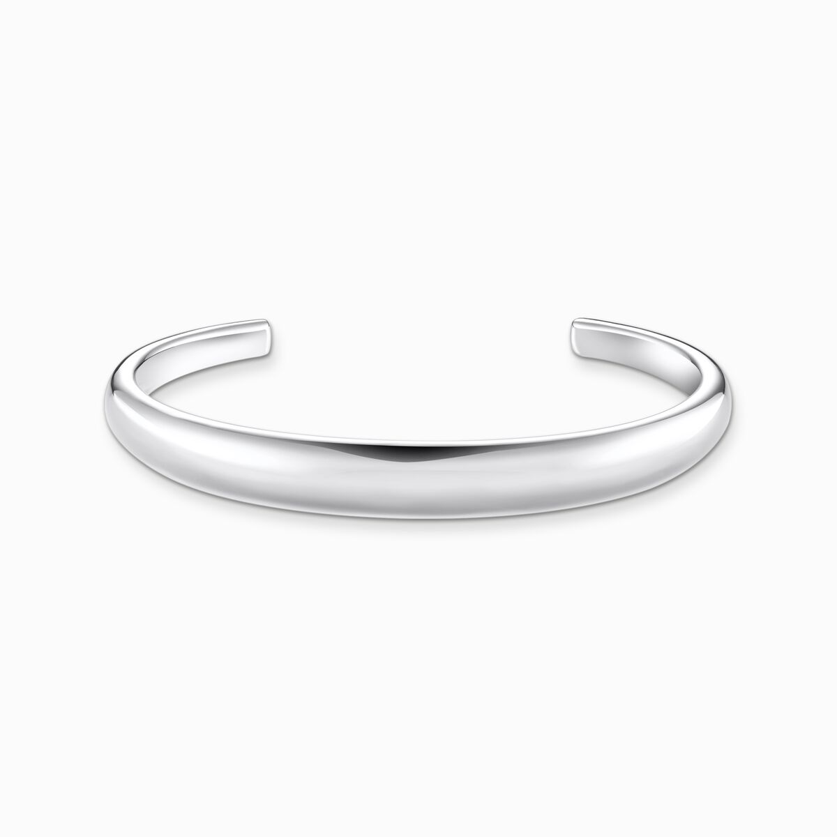 Silver bangle in timeless design