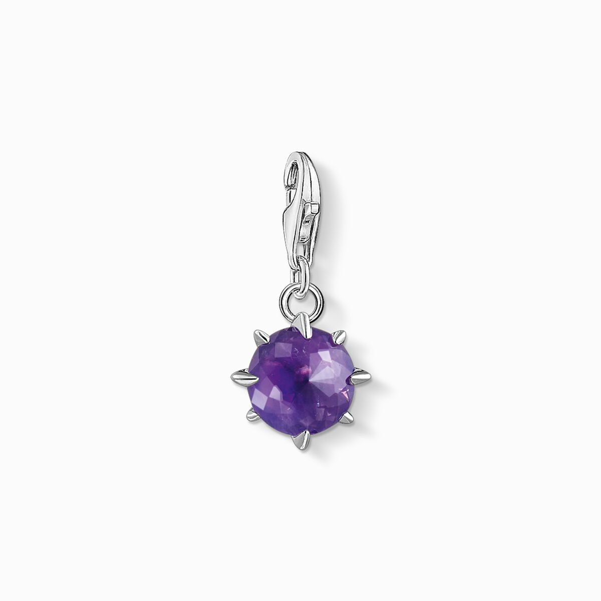 Charm pendant birth stone February