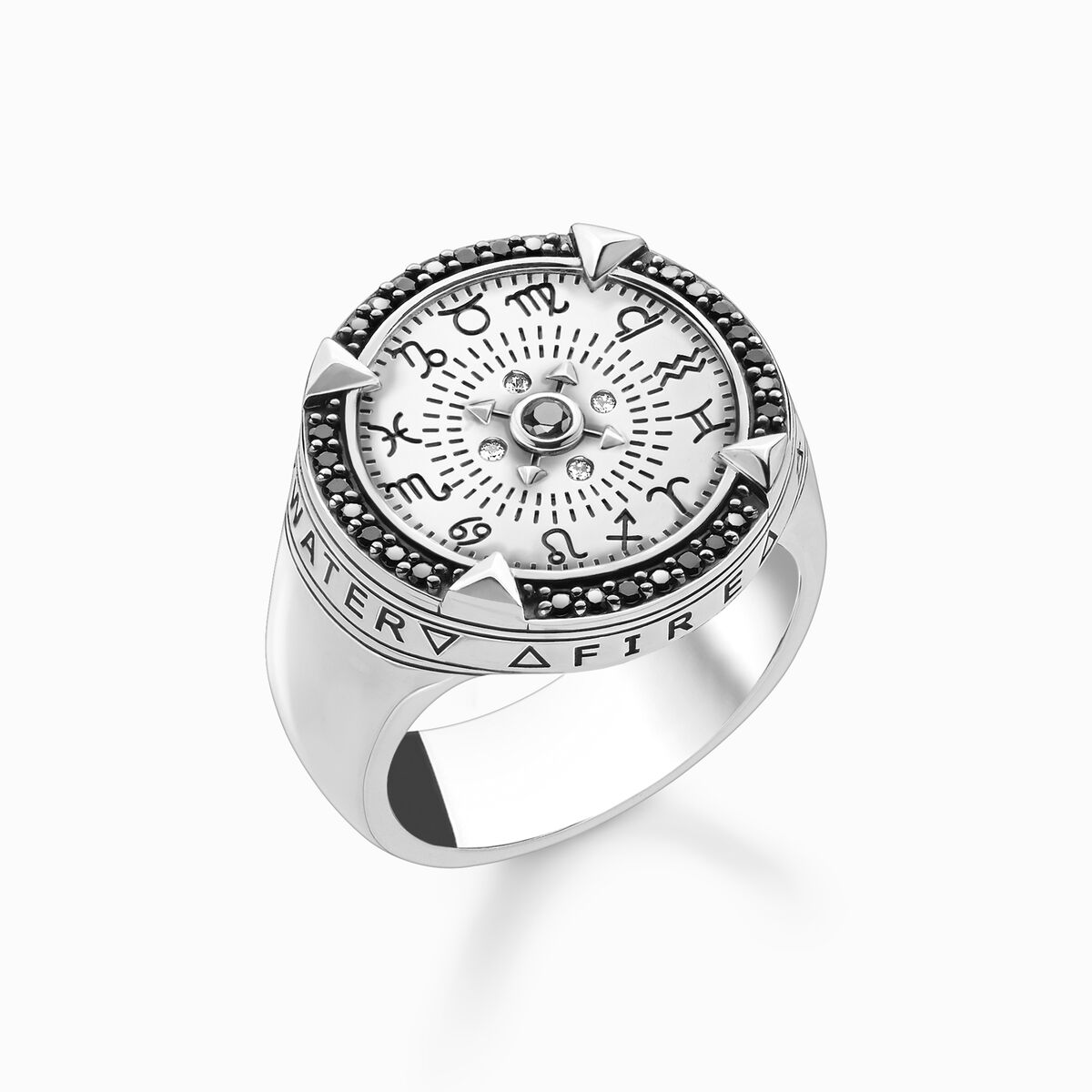 Ring elements of nature silver