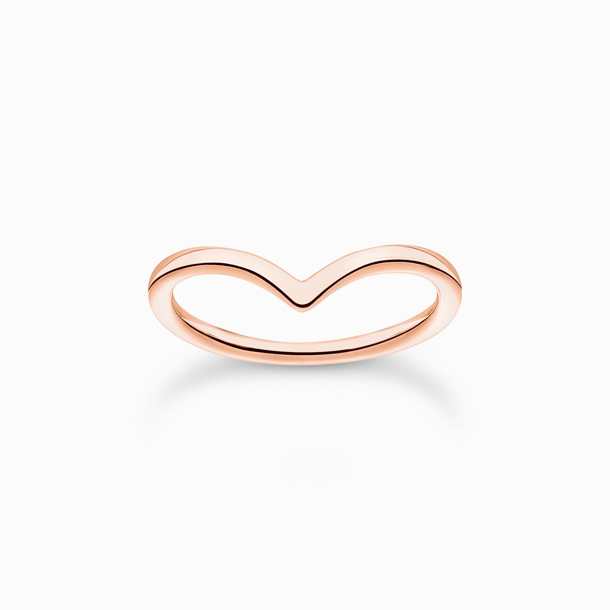 Ring V-shape rose gold
