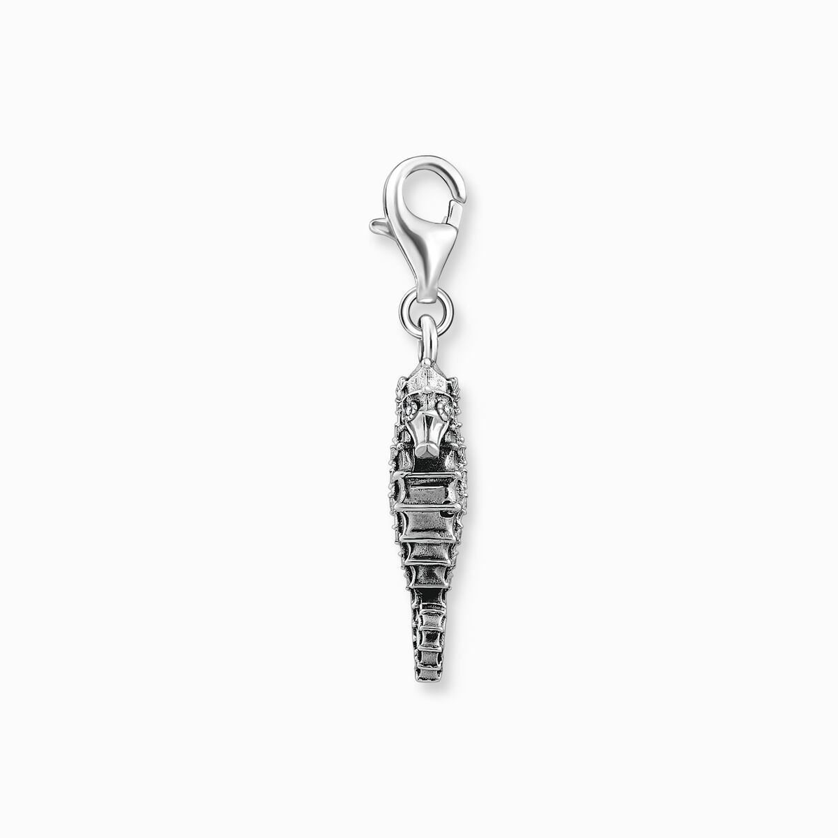Charm pendant seahorse silver
