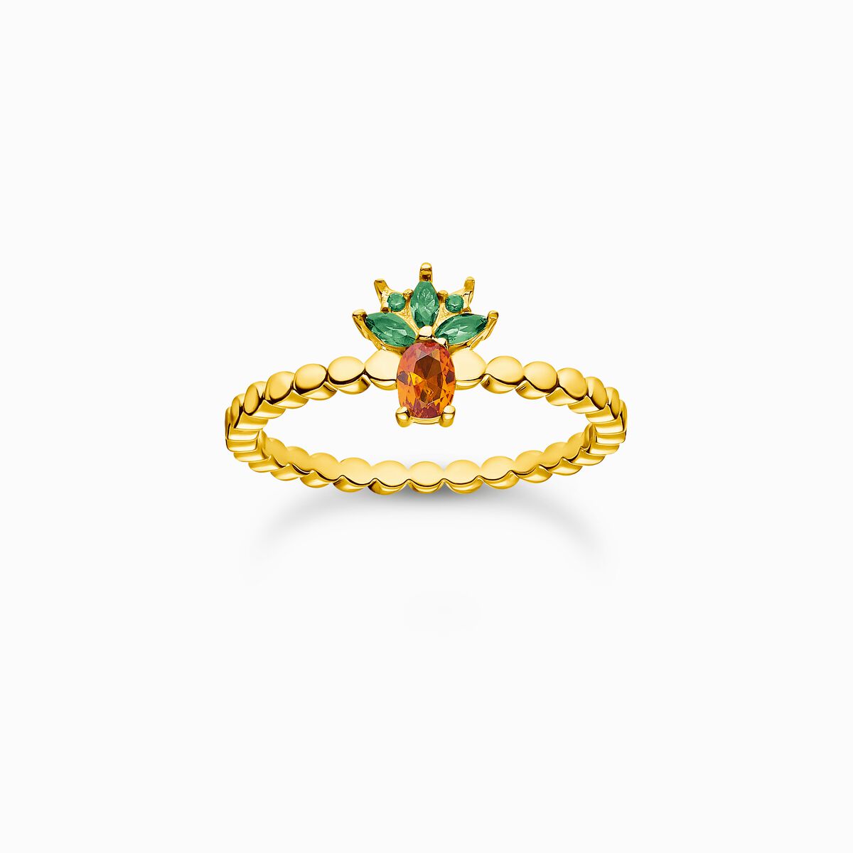 Ring pineapple gold