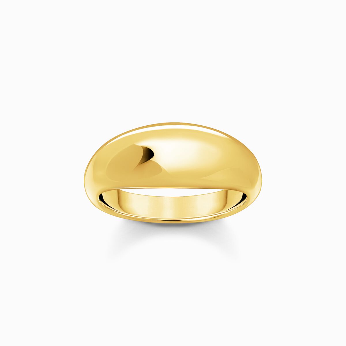 Gold-plated ring in timeless design