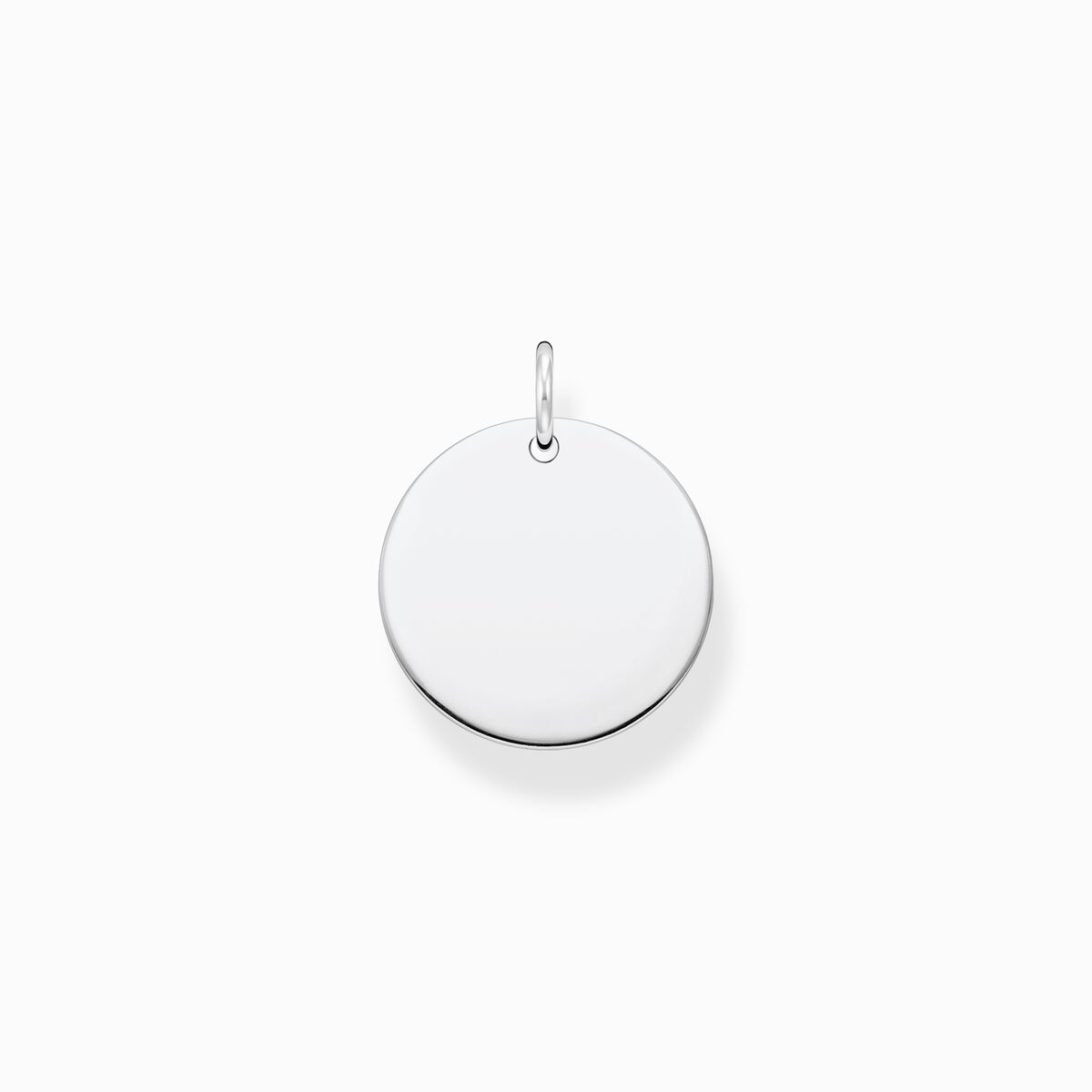 Pendant disc silver