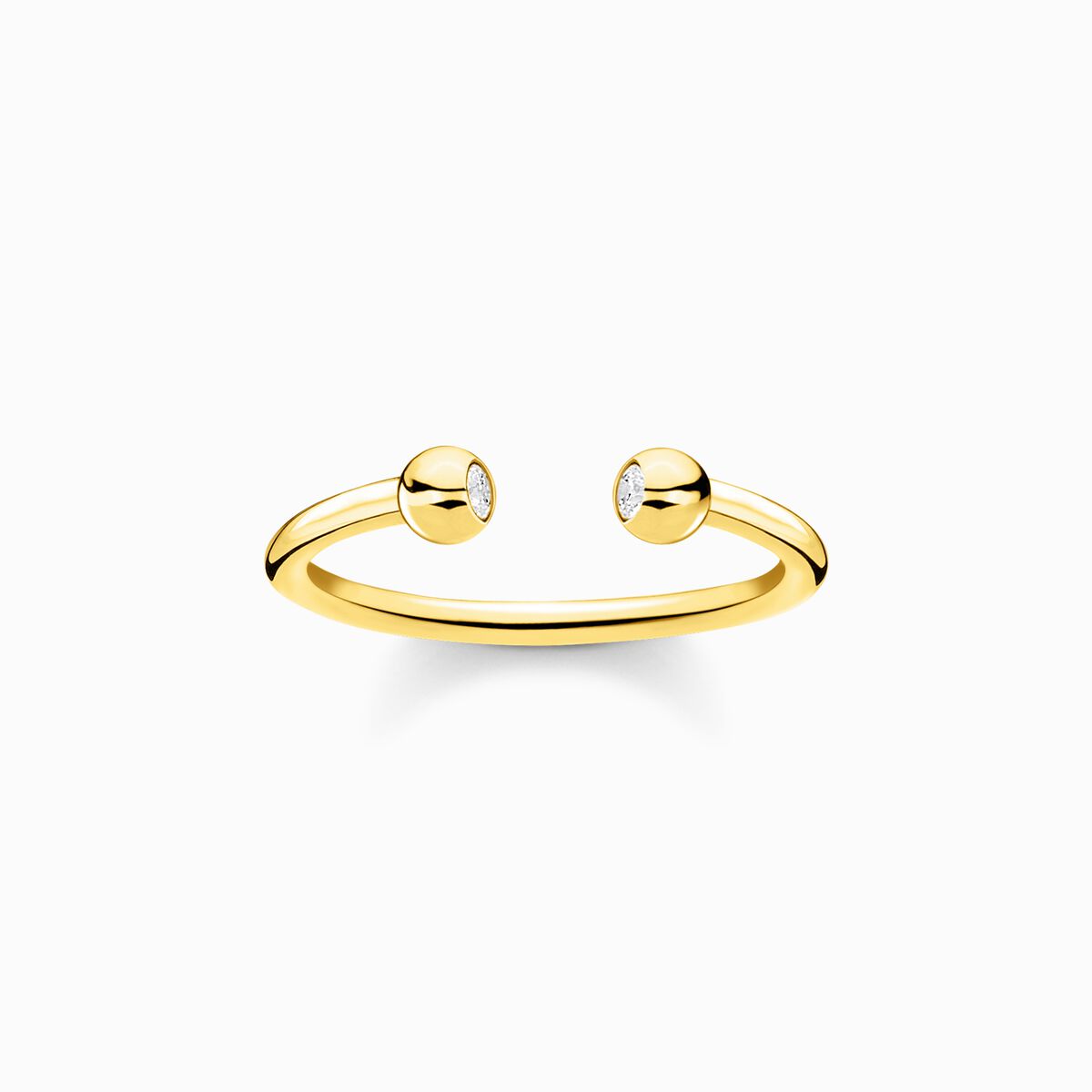 Ring dots stones gold