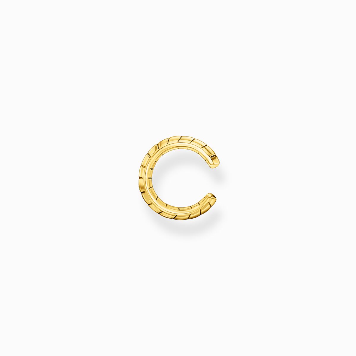 Single ear cuff snakeskin gold