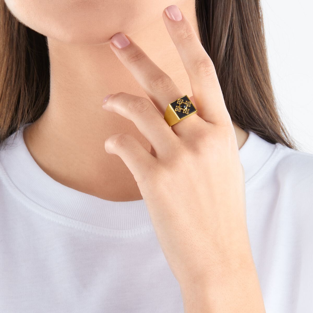 Ring royalty cross gold