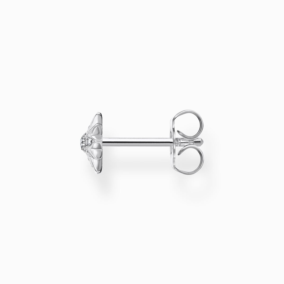 Single ear stud star silver