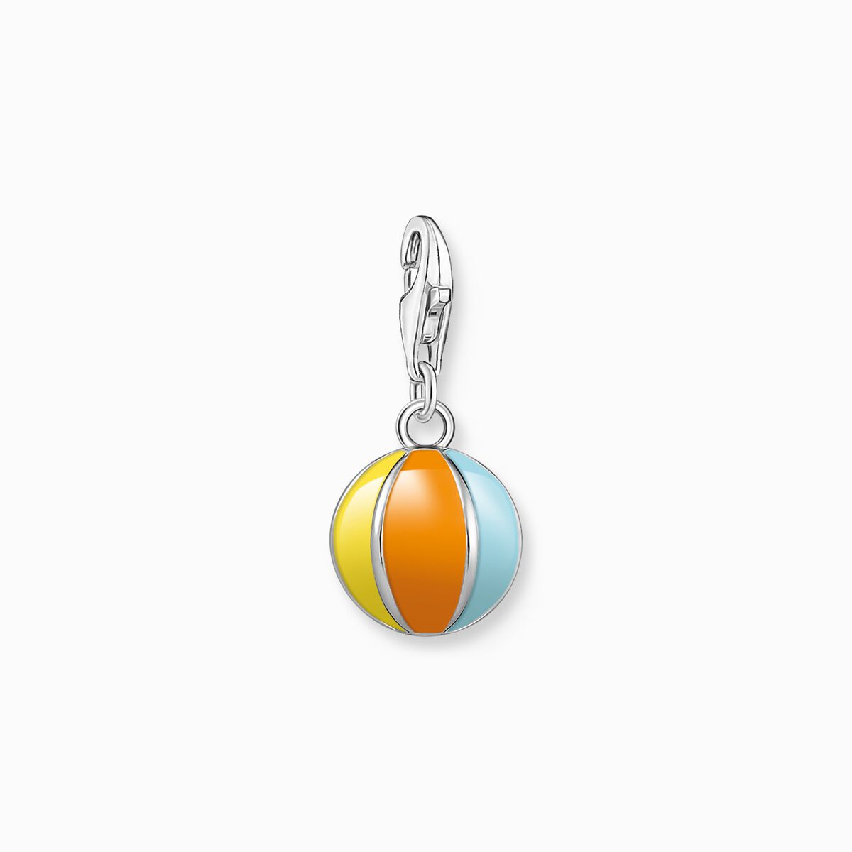 Charm pendant colorfulwater ball silver