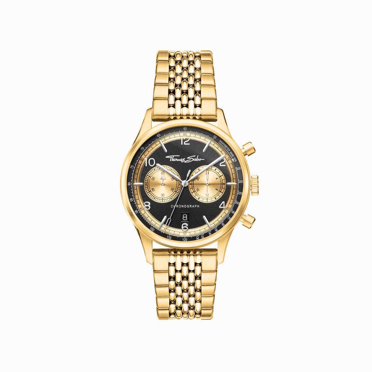 Men’s watch Rebel at Heart Chronograph gold black