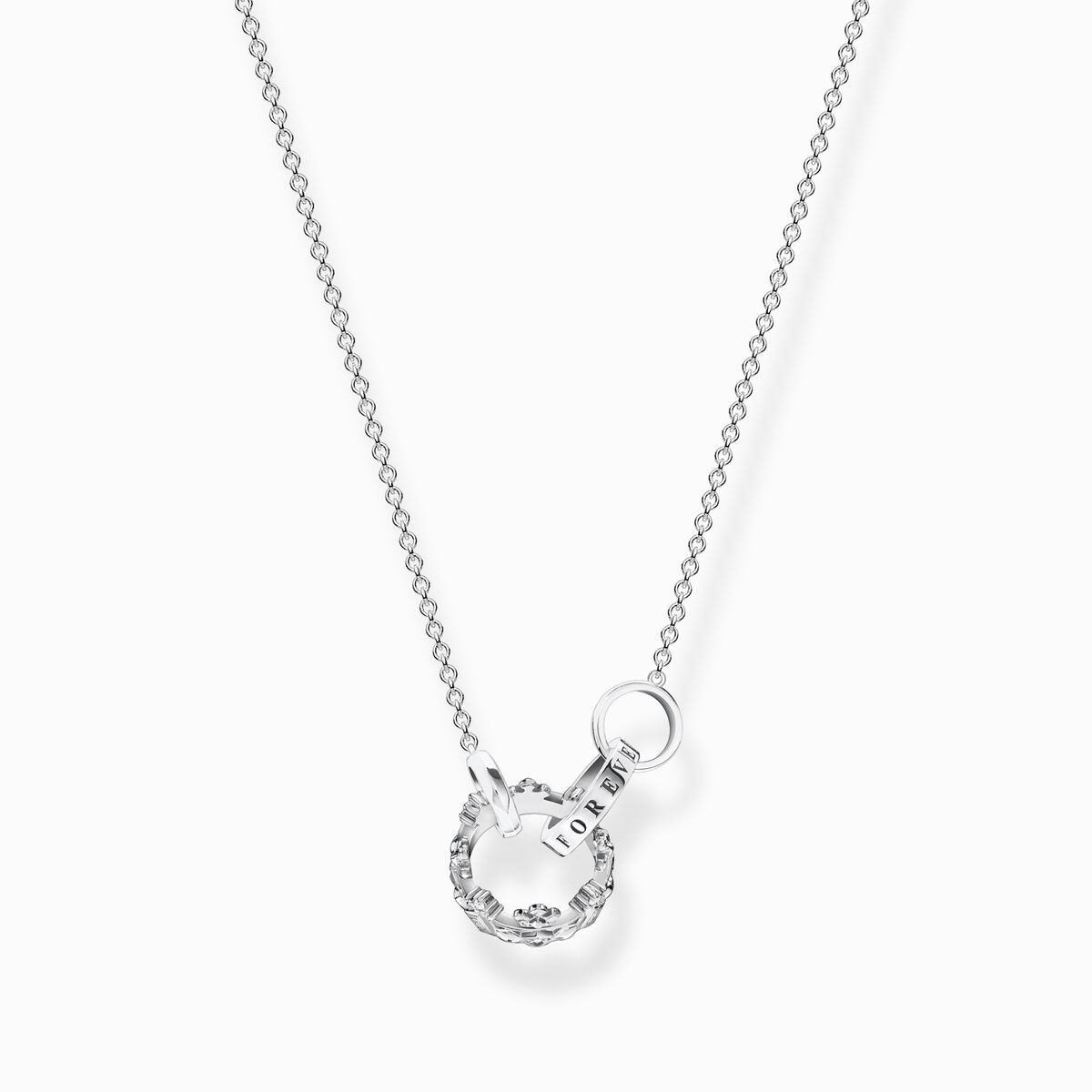 Necklace crown silver