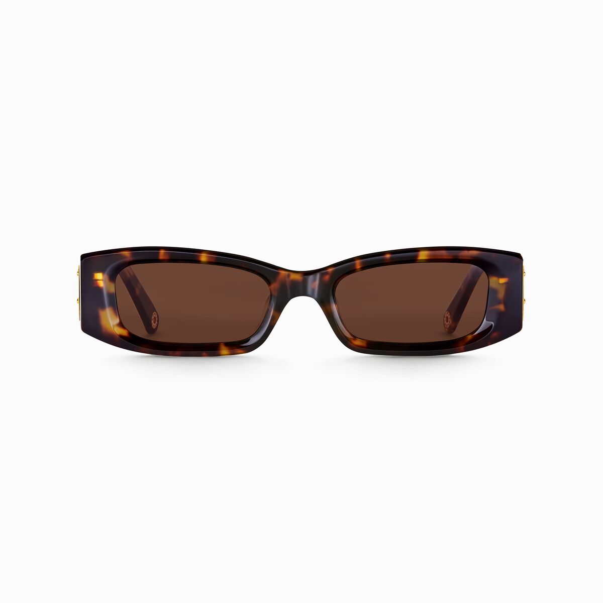 Sunglasses Kim slim rectangular havana