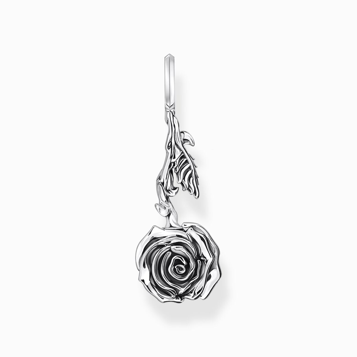 Silver pendant Midnight Rose